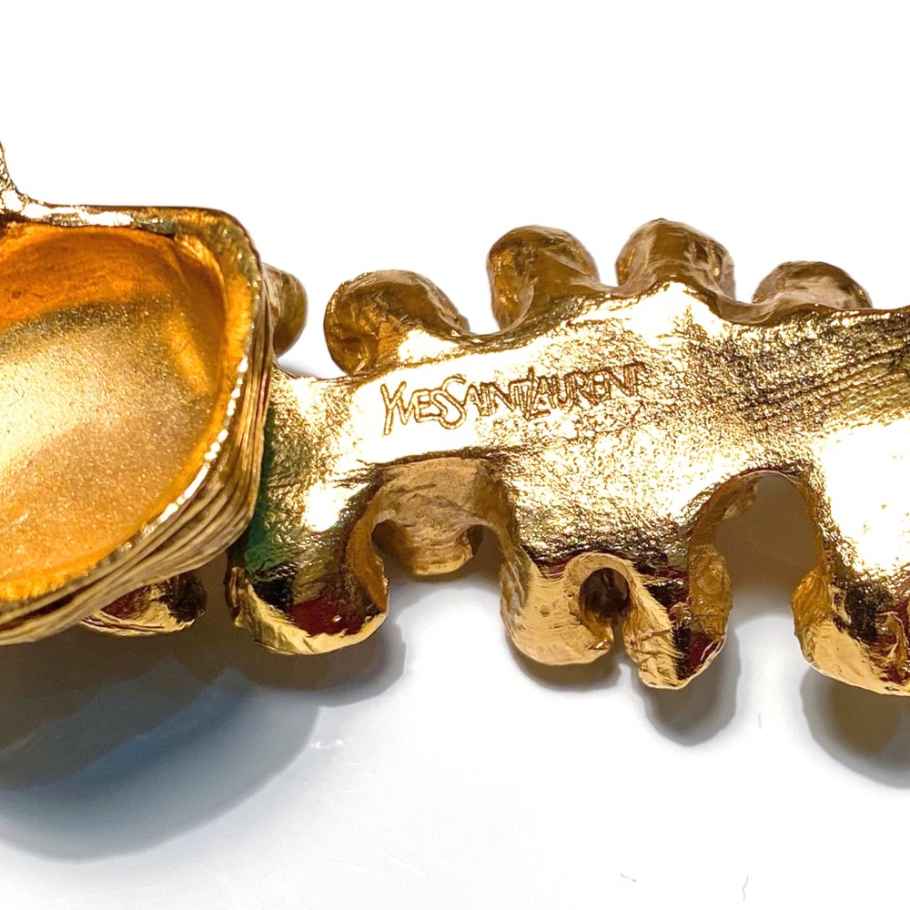 Rare Yves Saint Laurent Arty Brutalist Choker Necklace - Picture 14 of 16